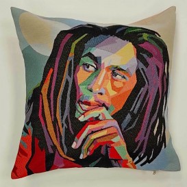 Gobelínový povlak Bob Marley 45x45cm