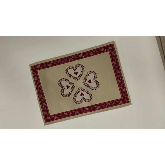 Gobelínový obrus srdiečka  33x46cm