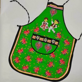 Kuchyňská zástěraFolk - zelená