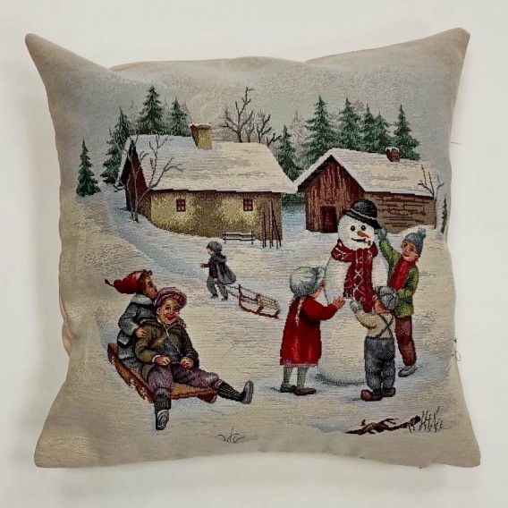 Gobelínová obliečky Sánkovačka 45x45cm