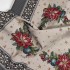 Gobelínový obrus Vánoční ruže šedá 100x100cm