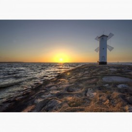 Fototapeta - FT6051 - Větrný mlýn na pobřeží