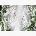Fototapeta - FT6172 - Grafika s diamantmi - zelená