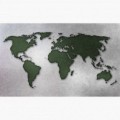 Fototapeta - FT6188 - Zeleno-bílá mapa světa
