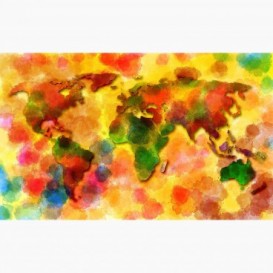 Fototapeta - FT6189 - Farebná mapa sveta