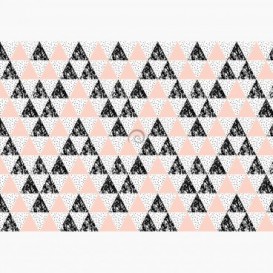Fototapeta - FT6361 - Růžovo-šedý trojúhelníkový vzor