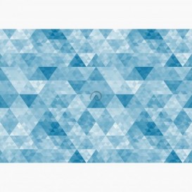 Fototapeta - FT6390 - Modrý trojúhelníkový vzor