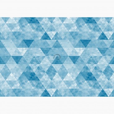 Fototapeta - FT6390 - Modrý trojuholníkový vzor