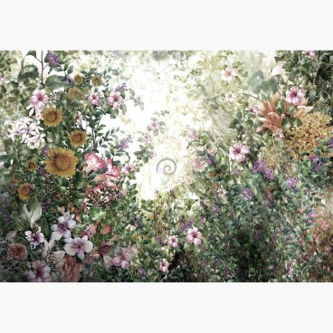 Fototapeta - FT6645 - Maľovaná záhrada kvetov