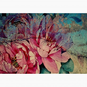 Fototapeta - FT7334 - Abstraktné ružové kvety
