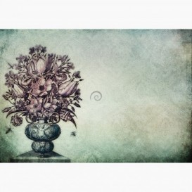 Fototapeta - FT7362 - Kreslená váza s květinami
