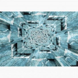 Fototapeta - FT7698 - 3D ilúzia modrá