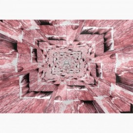 Fototapeta - FT7699 - 3D ilúzia ružová
