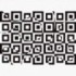 Fototapeta - FT7707 - Čierno-biela štvorcová 3D ilúzia